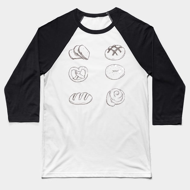 bakery items STICKER PACK Baseball T-Shirt by mcmetz